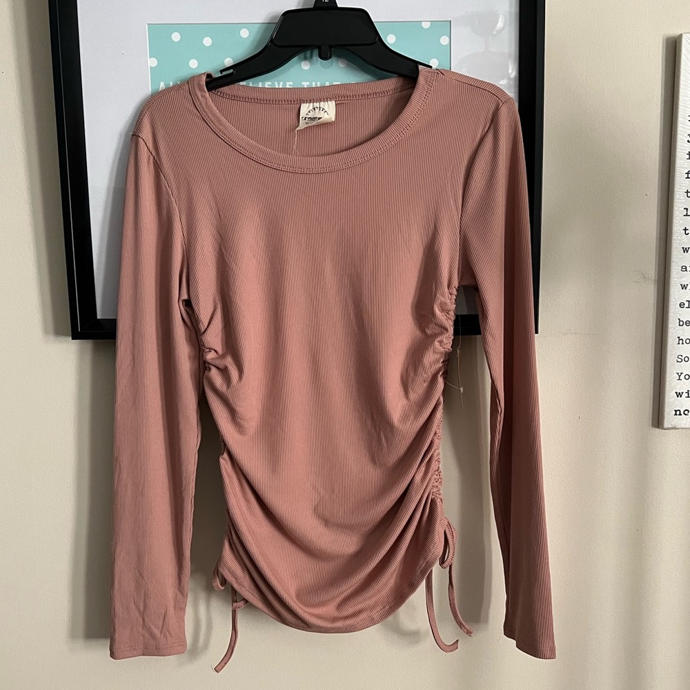 NEW!!! Long Sleeve ribbed shirt by Vintage One Step Up